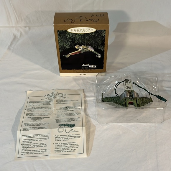 Vintage Star Trek Klingon Bird of Prey Christmas ornament - Picture 5 of 6